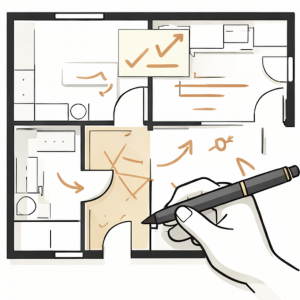 Grundriss und Sanierungsplanung PRO